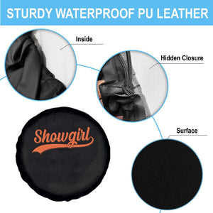 Showgirl Spare Tire Cover Varsity Script Vintage Sports Jersey Style TS10 Print Your Wear