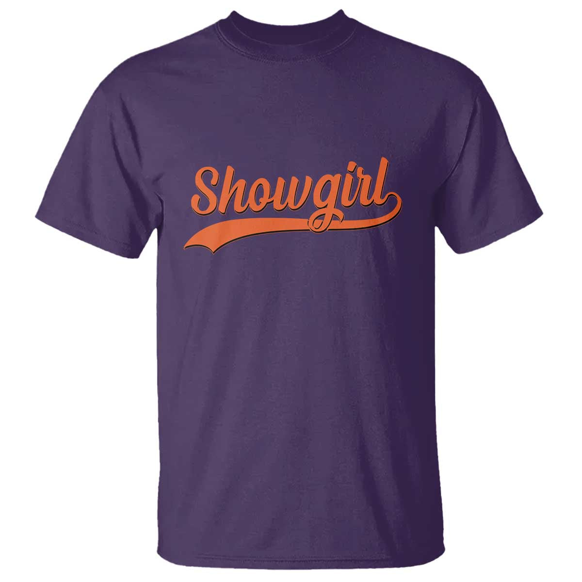 Showgirl T Shirt Varsity Script Vintage Sports Jersey Style TS10 Purple Print Your Wear