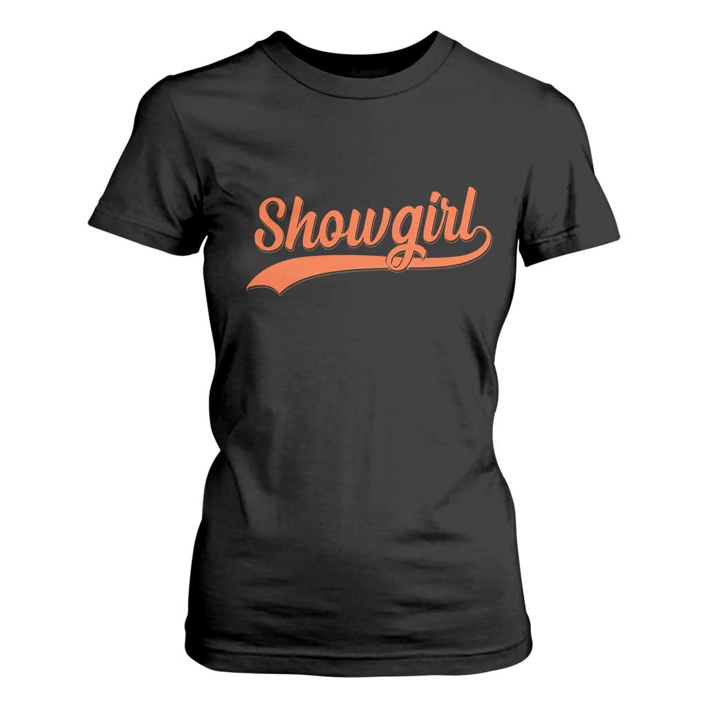 Showgirl T Shirt For Women Varsity Script Vintage Sports Jersey Style TS10 Black Print Your Wear