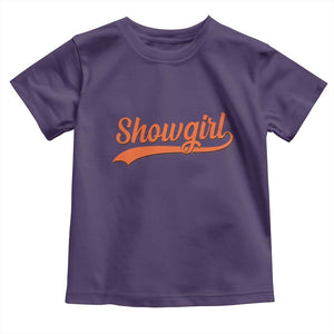 Showgirl Toddler T Shirt Varsity Script Vintage Sports Jersey Style TS10 Purple Print Your Wear