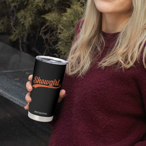 Showgirl Tumbler Cup Varsity Script Vintage Sports Jersey Style TS10 Print Your Wear
