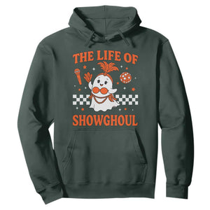 Funny Halloween Costume Showgirl Hoodie The Life of A Showghoul Cute Ghost TS10 Dark Forest Green Print Your Wear