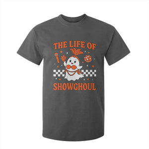 Funny Halloween Costume Showgirl T Shirt For Kid The Life of A Showghoul Cute Ghost TS10 Dark Heather Print Your Wear