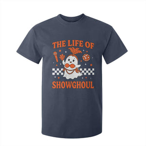 Funny Halloween Costume Showgirl T Shirt For Kid The Life of A Showghoul Cute Ghost TS10 Navy Print Your Wear