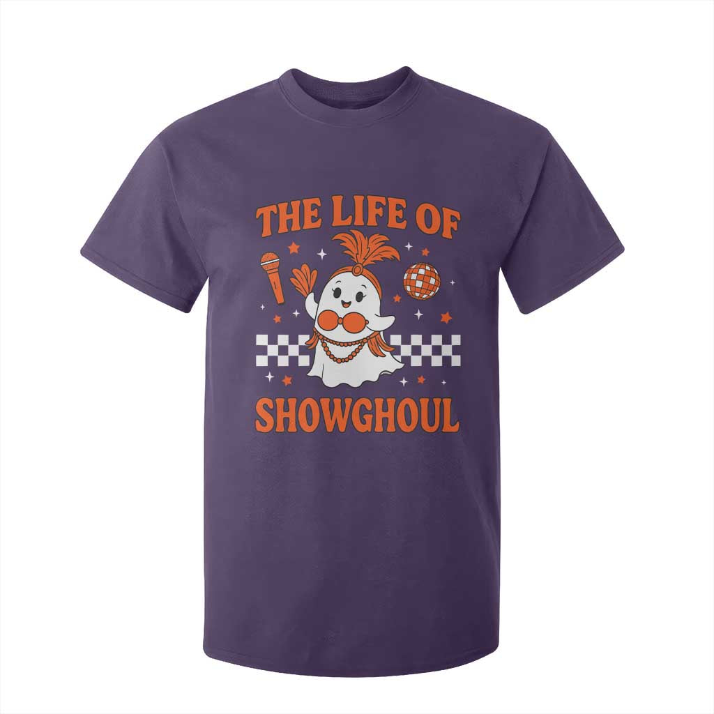 Funny Halloween Costume Showgirl T Shirt For Kid The Life of A Showghoul Cute Ghost TS10 Purple Print Your Wear