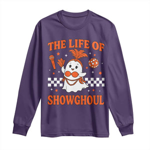 Funny Halloween Costume Showgirl Long Sleeve Shirt The Life of A Showghoul Cute Ghost TS10 Purple Print Your Wear