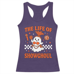 Funny Halloween Costume Showgirl Racerback Tank Top The Life of A Showghoul Cute Ghost TS10 Purple Print Your Wear