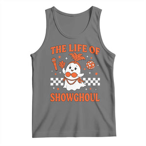 Funny Halloween Costume Showgirl Tank Top The Life of A Showghoul Cute Ghost TS10 Black Heather Print Your Wear