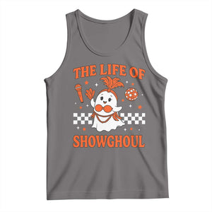 Funny Halloween Costume Showgirl Tank Top The Life of A Showghoul Cute Ghost TS10 Deep Heather Print Your Wear