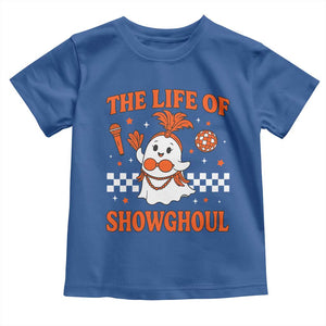 Funny Halloween Costume Showgirl Toddler T Shirt The Life of A Showghoul Cute Ghost TS10 Royal Blue Print Your Wear