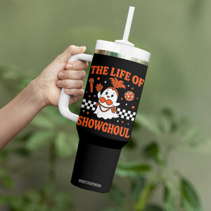 Funny Halloween Costume Showgirl Tumbler With Handle The Life of A Showghoul Cute Ghost TS10 Print Your Wear
