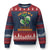 Funny Halloween Costume Showgirl Ugly Christmas Sweater The Life of A Showghoul Slay Skeleton Girl TS10 Navy Red Print Your Wear