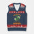 Funny Halloween Costume Showgirl V-Neck Knit Sweater Vest The Life of A Showghoul Slay Skeleton Girl TS10 Navy Red Print Your Wear