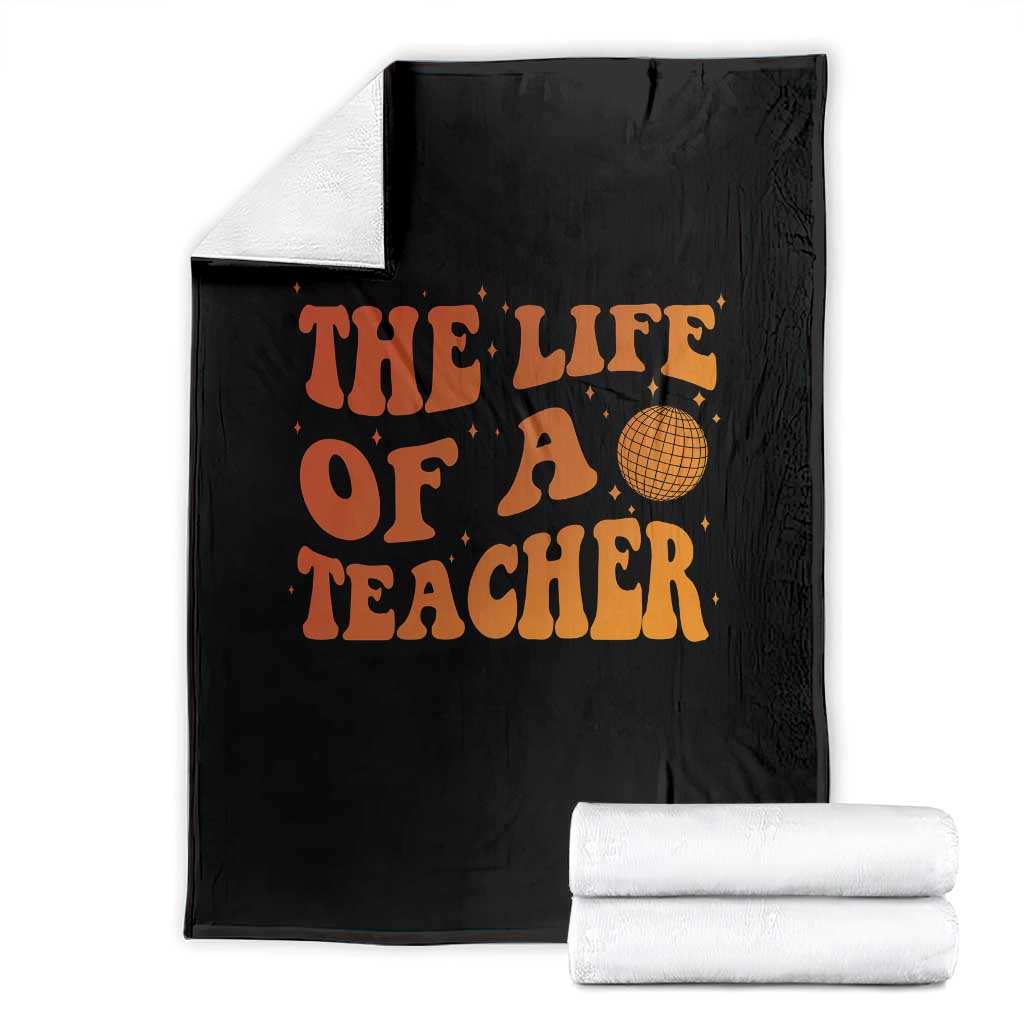 The Life Of A Teacher Throw Blanket In My Teacher Era Concert TS10 Black Print Your Wear