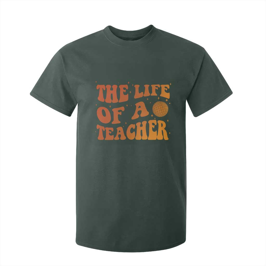 The Life Of A Teacher T Shirt For Kid In My Teacher Era Concert TS10 Dark Forest Green Print Your Wear
