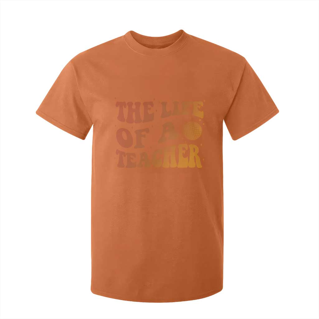 The Life Of A Teacher T Shirt For Kid In My Teacher Era Concert TS10 Orange Print Your Wear