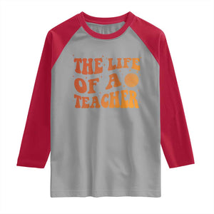 The Life Of A Teacher Raglan Shirt In My Teacher Era Concert TS10 Sport Gray Red Print Your Wear