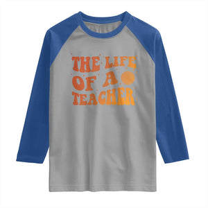 The Life Of A Teacher Raglan Shirt In My Teacher Era Concert TS10 Sport Gray Royal Print Your Wear