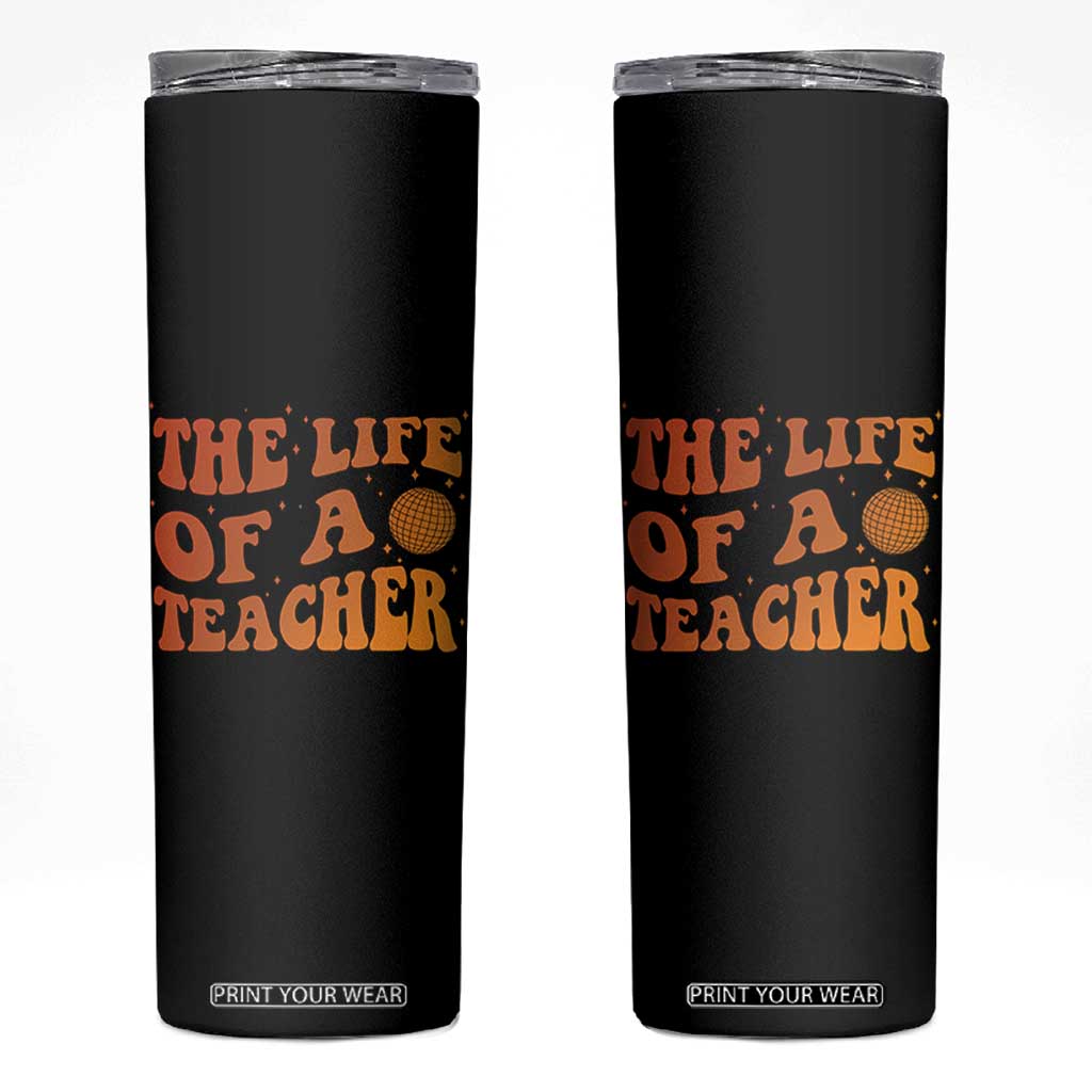 The Life Of A Teacher Skinny Tumbler In My Teacher Era Concert TS10 Black Print Your Wear