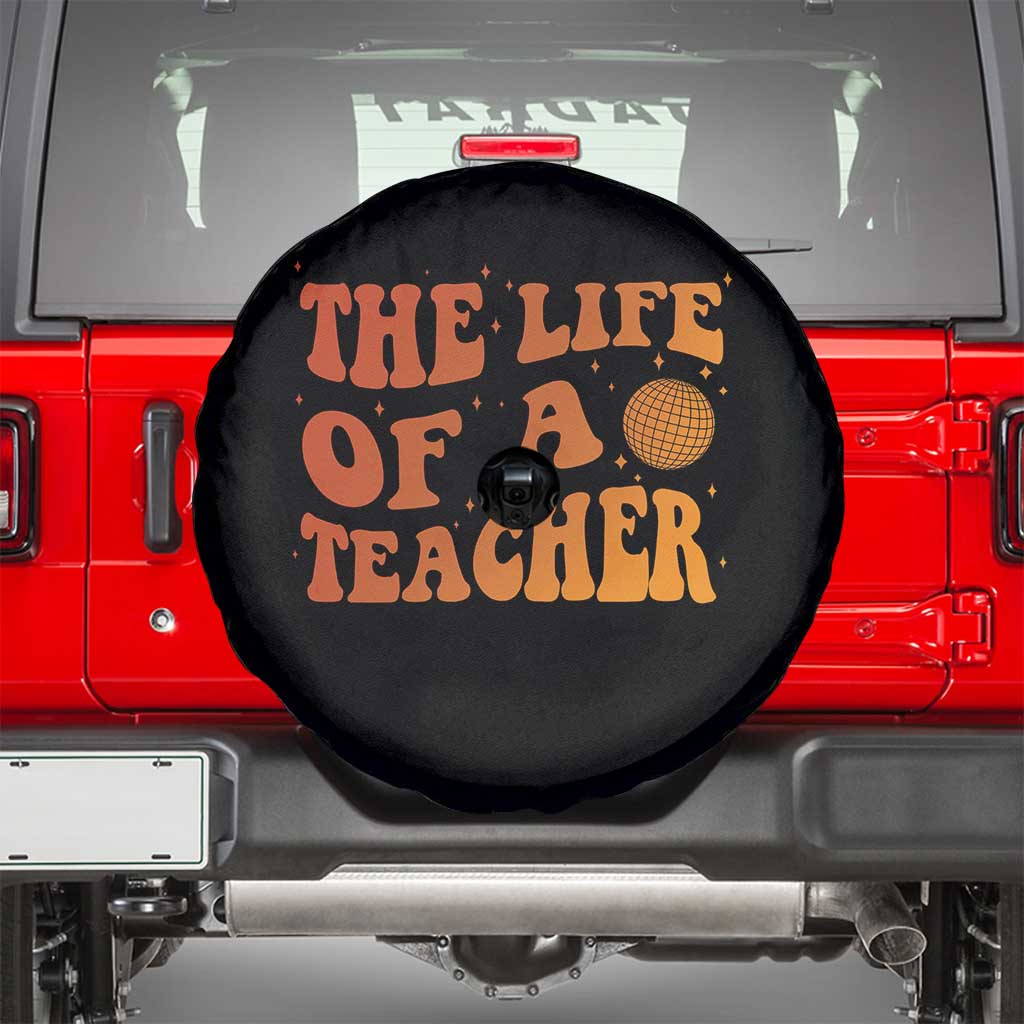 The Life Of A Teacher Spare Tire Cover In My Teacher Era Concert TS10 Black Print Your Wear