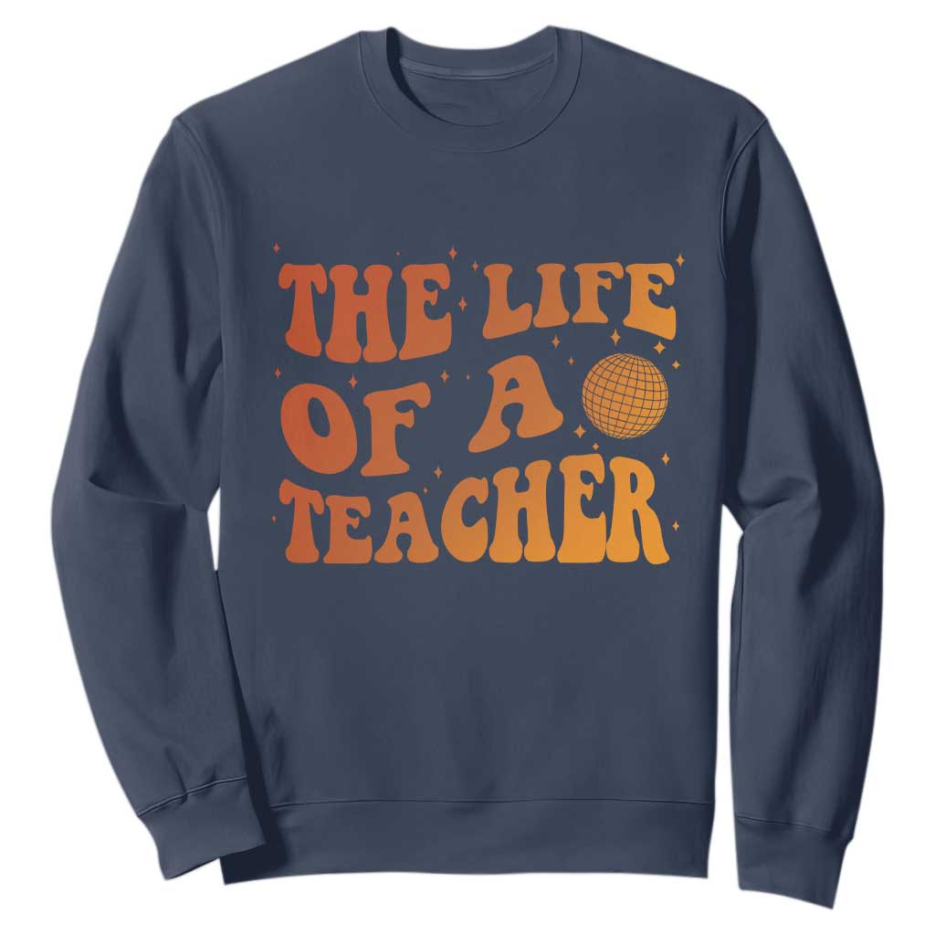 The Life Of A Teacher Sweatshirt In My Teacher Era Concert TS10 Navy Print Your Wear