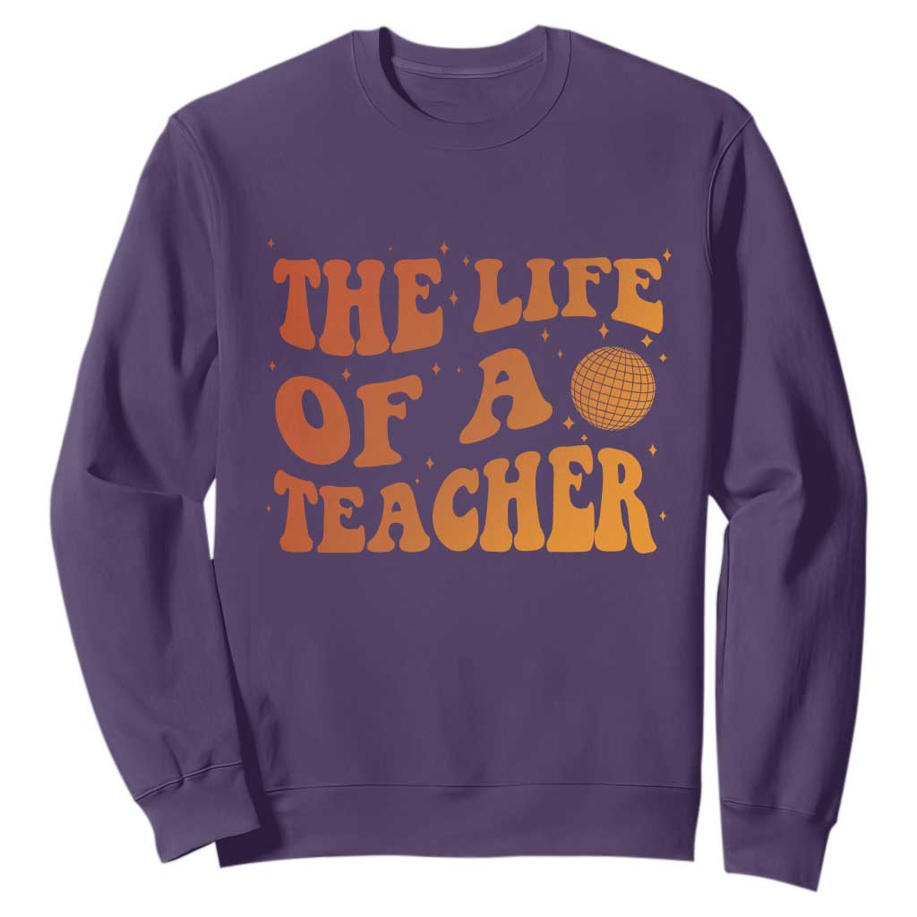 The Life Of A Teacher Sweatshirt In My Teacher Era Concert TS10 Purple Print Your Wear