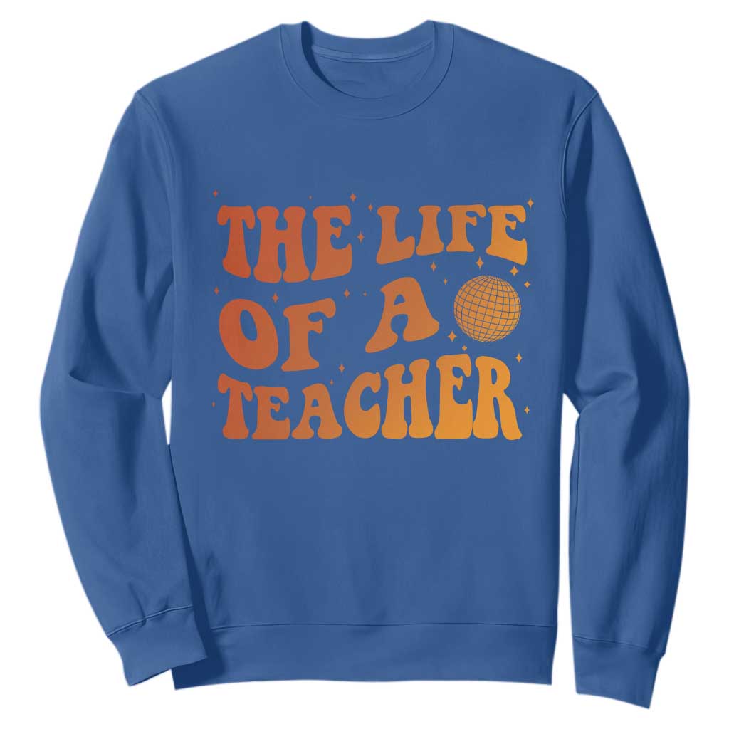 The Life Of A Teacher Sweatshirt In My Teacher Era Concert TS10 Royal Blue Print Your Wear