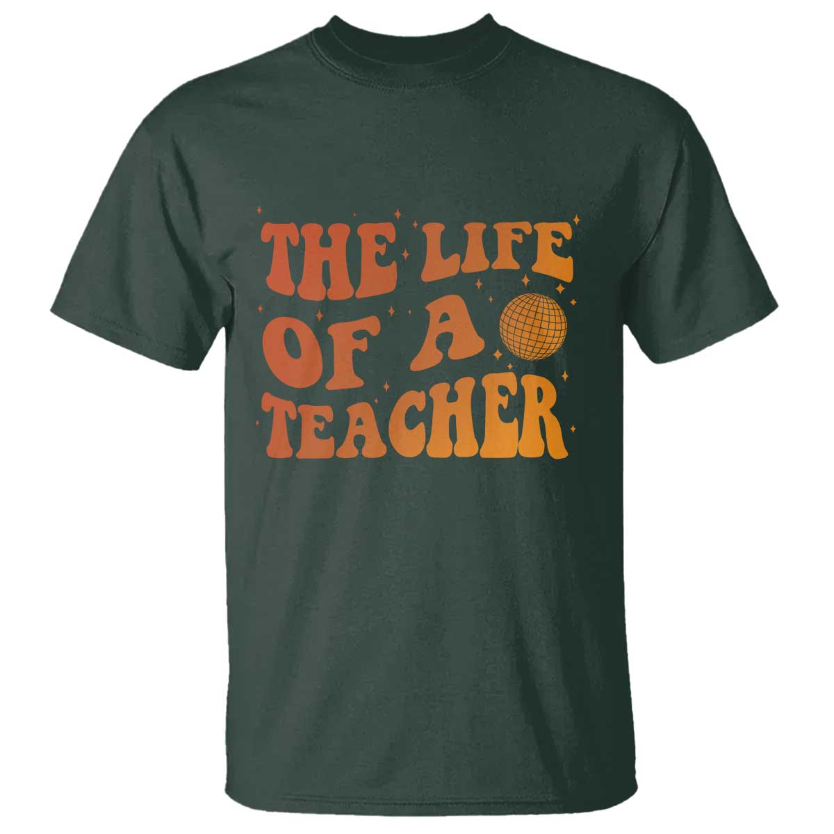 The Life Of A Teacher T Shirt In My Teacher Era Concert TS10 Dark Forest Green Print Your Wear