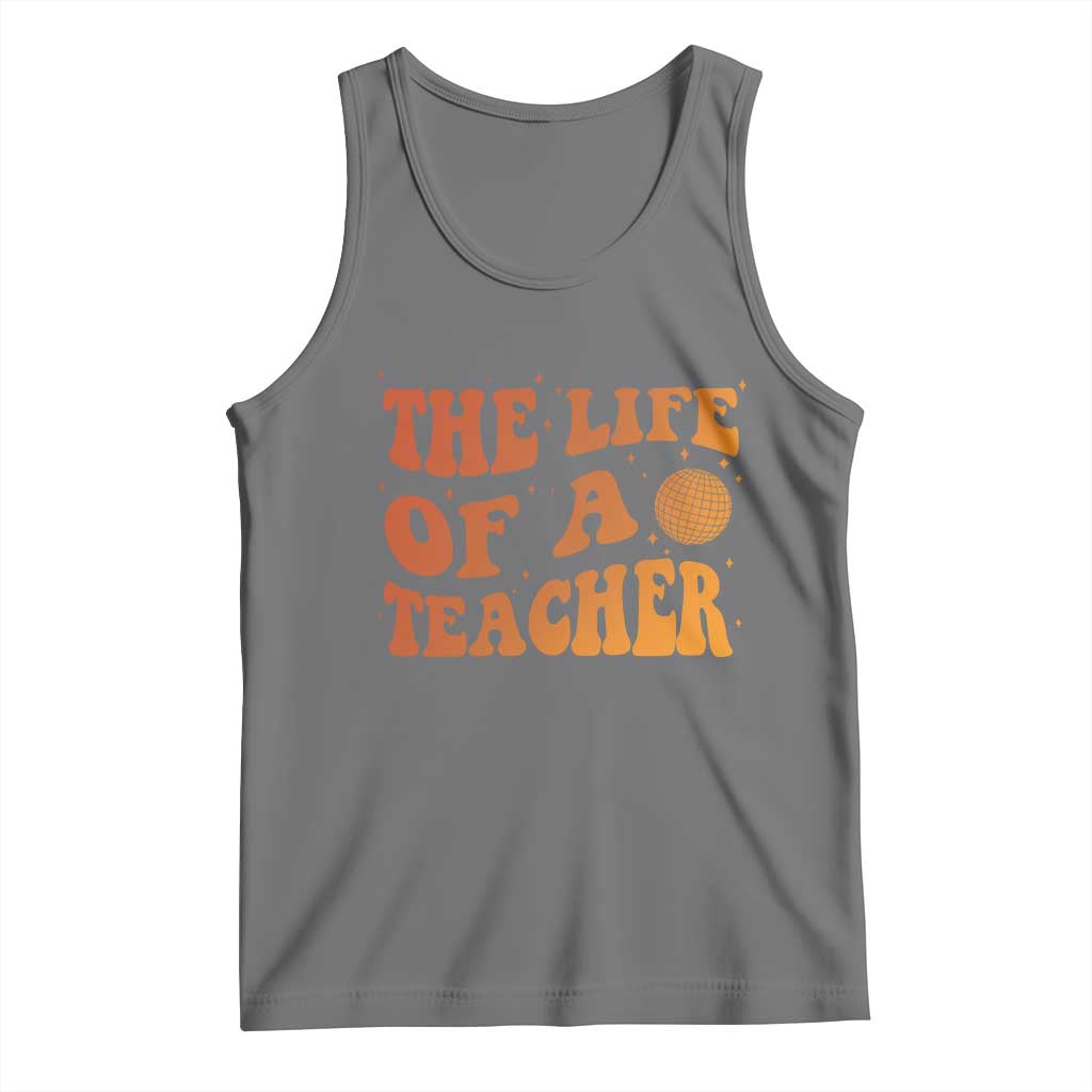 The Life Of A Teacher Tank Top In My Teacher Era Concert TS10 Black Heather Print Your Wear