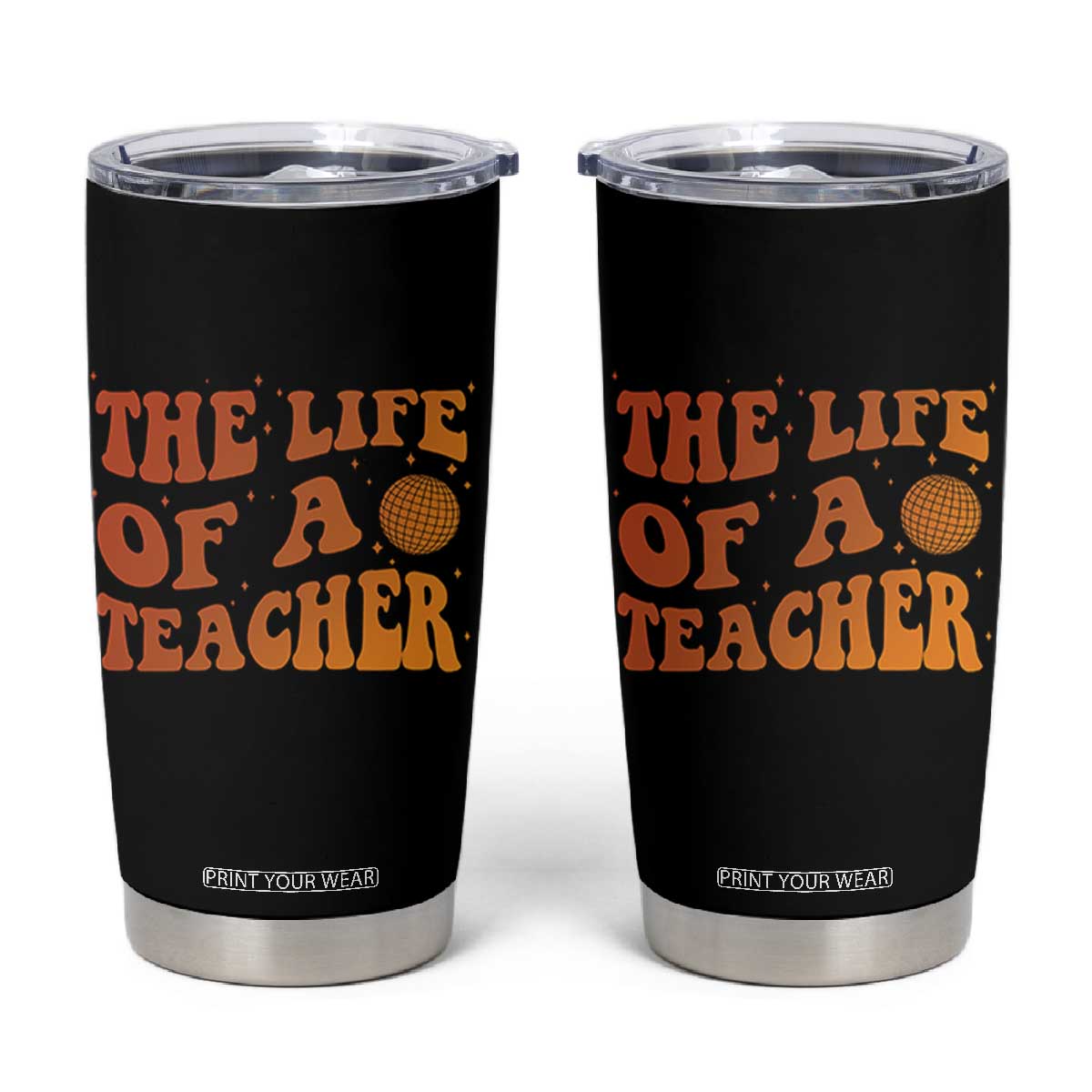The Life Of A Teacher Tumbler Cup In My Teacher Era Concert TS10 Black Print Your Wear