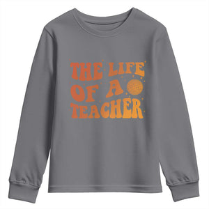 The Life Of A Teacher Youth Sweatshirt In My Teacher Era Concert TS10 Charcoal Print Your Wear