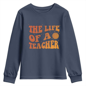 The Life Of A Teacher Youth Sweatshirt In My Teacher Era Concert TS10 Navy Print Your Wear