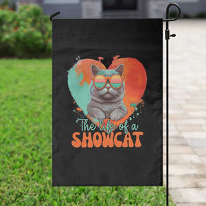 The Life Of A Showcat Garden Flag Funny Cat Showgirl Era Heart Shape TS10 Print Your Wear