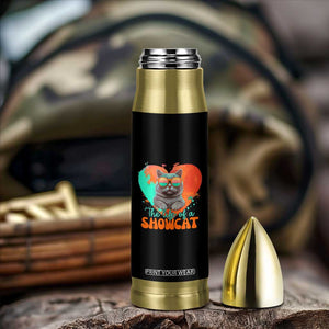 The Life Of A Showcat Bullet Tumbler Funny Cat Showgirl Era Heart Shape TS10 Print Your Wear