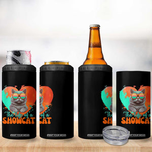 The Life Of A Showcat 4 in 1 Can Cooler Tumbler Funny Cat Showgirl Era Heart Shape TS10 Print Your Wear