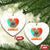 The Life Of A Showcat Ceramic Ornament Funny Cat Showgirl Era Heart Shape TS10 Print Your Wear