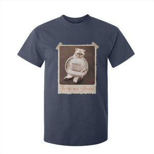The Life Of A Showcat T Shirt For Kid Funny Vintage Photo Cat Era TS10 Navy Print Your Wear