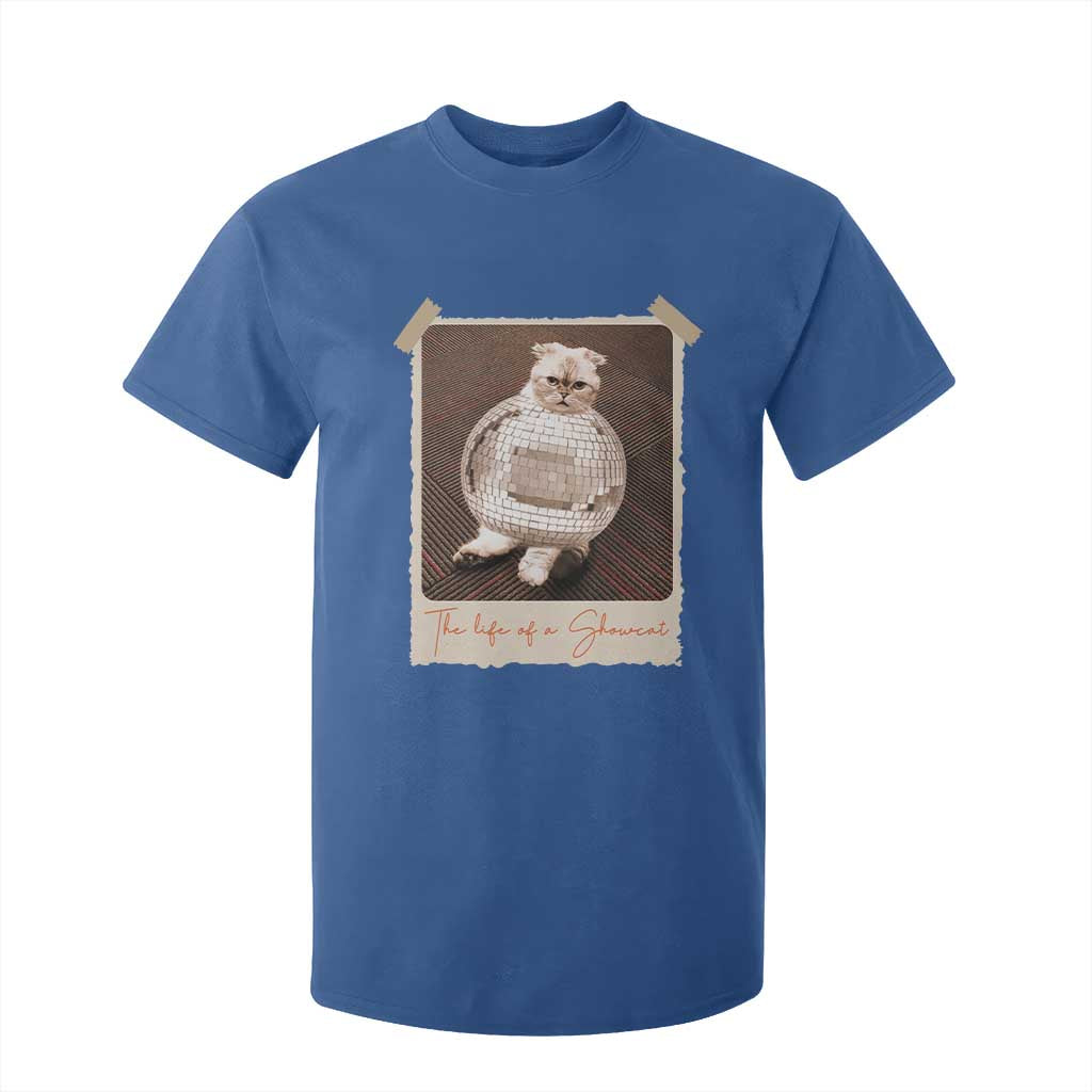 The Life Of A Showcat T Shirt For Kid Funny Vintage Photo Cat Era TS10 Royal Blue Print Your Wear
