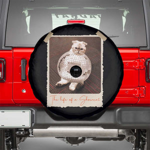 The Life Of A Showcat Spare Tire Cover Funny Vintage Photo Cat Era TS10 Black Print Your Wear