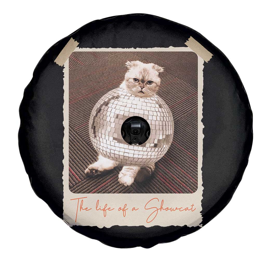 The Life Of A Showcat Spare Tire Cover Funny Vintage Photo Cat Era TS10 Print Your Wear