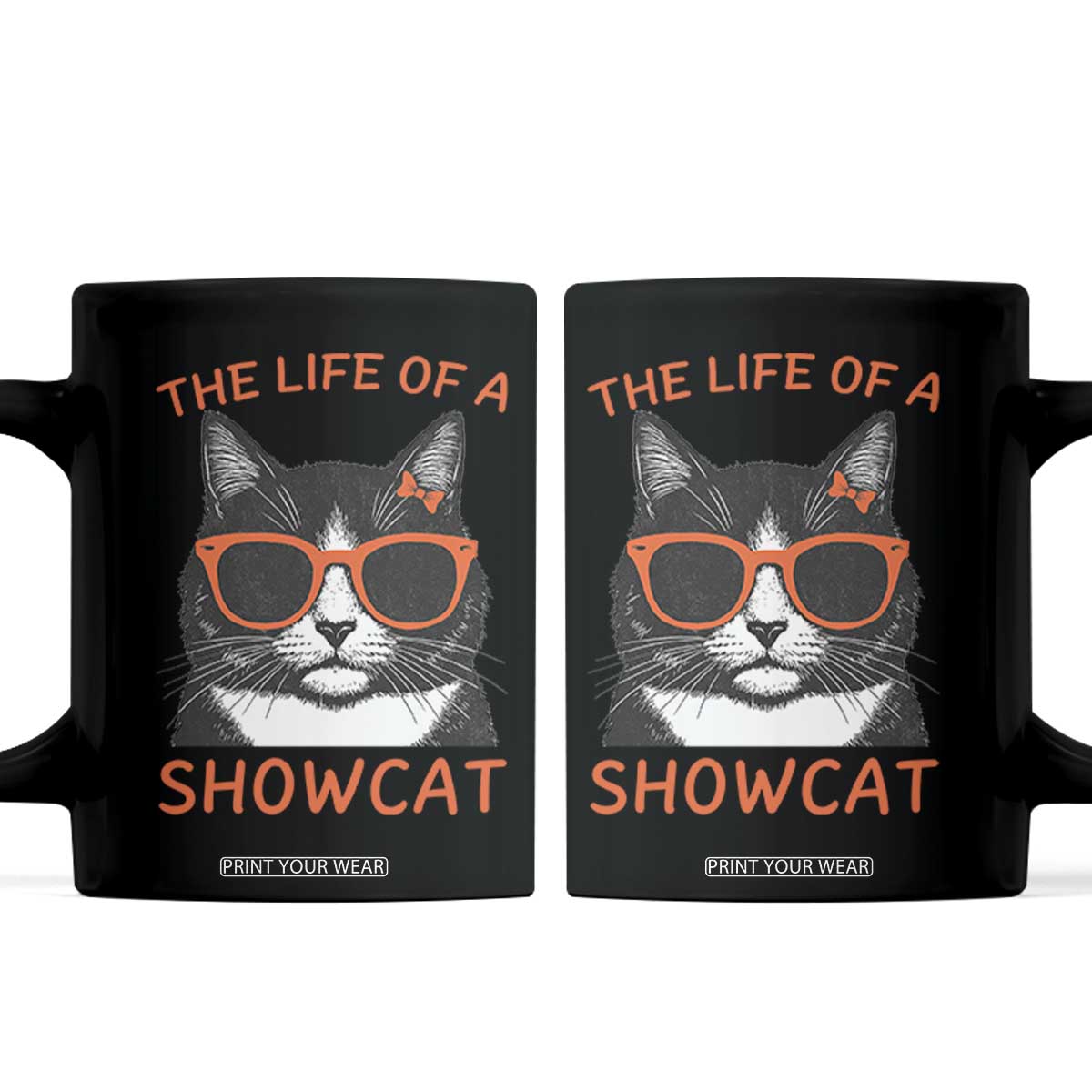 The Life Of A Showcat Coffee Mug Funny Cat Showgirl Era TS10 Black Print Your Wear
