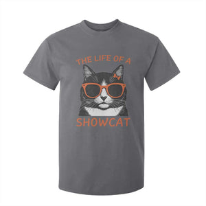 The Life Of A Showcat T Shirt For Kid Funny Cat Showgirl Era TS10 Charcoal Print Your Wear