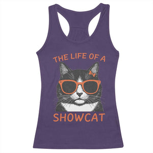 The Life Of A Showcat Racerback Tank Top Funny Cat Showgirl Era TS10 Purple Print Your Wear