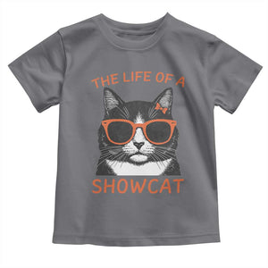 The Life Of A Showcat Toddler T Shirt Funny Cat Showgirl Era TS10 Charcoal Print Your Wear