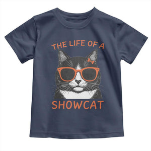 The Life Of A Showcat Toddler T Shirt Funny Cat Showgirl Era TS10 Navy Print Your Wear