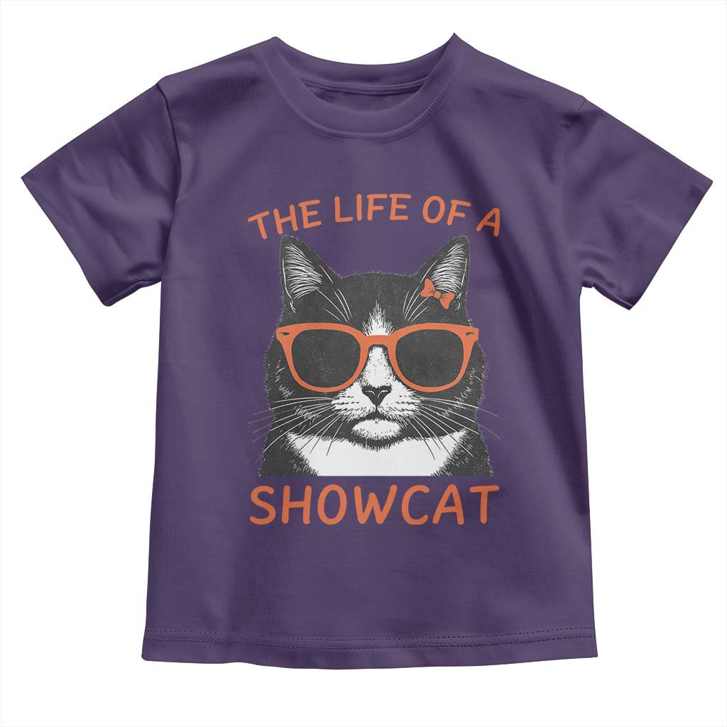 The Life Of A Showcat Toddler T Shirt Funny Cat Showgirl Era TS10 Purple Print Your Wear