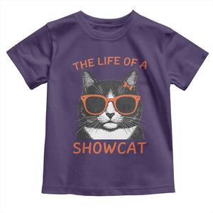 The Life Of A Showcat Toddler T Shirt Funny Cat Showgirl Era TS10 Purple Print Your Wear