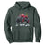 Christmas Santa Monster Truck Hoodie American Offroad Xmas Boys Kids Toddler Youth TS10 Dark Forest Green Print Your Wear