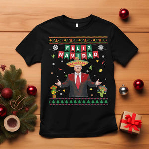 Mexico Christmas Trump T Shirt Feliz Navidad Xmas Funny Trump Santa Ugly Christmas TS10 Black Print Your Wear