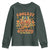 Thanksgiving Kids Youth Sweatshirt Coolest Turkey At The Table Boys Toddler Youth TS10 Dark Forest Green Print Your Wear